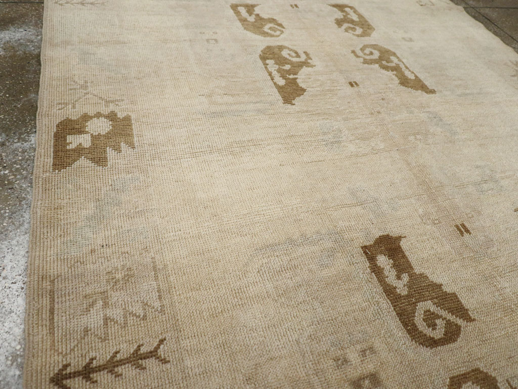 Vintage Turkish Anatolian Wide Gallery Runner, No.33484 - Gsblank