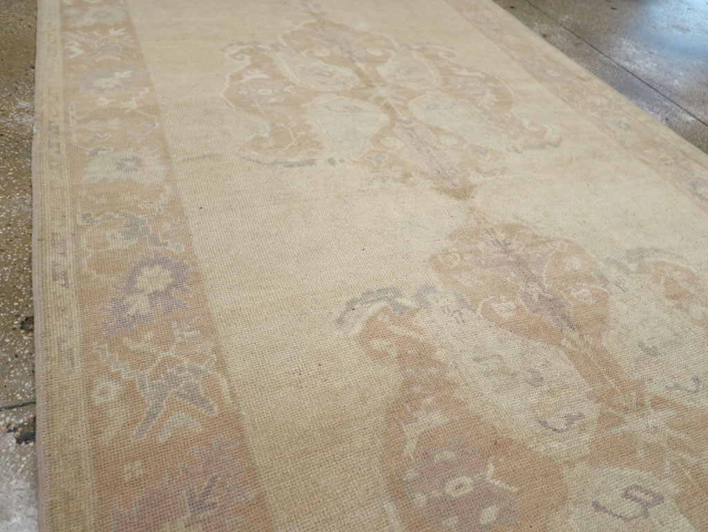 Vintage Turkish Anatolian Wide Gallery Runner, No.33486 - Gsblank
