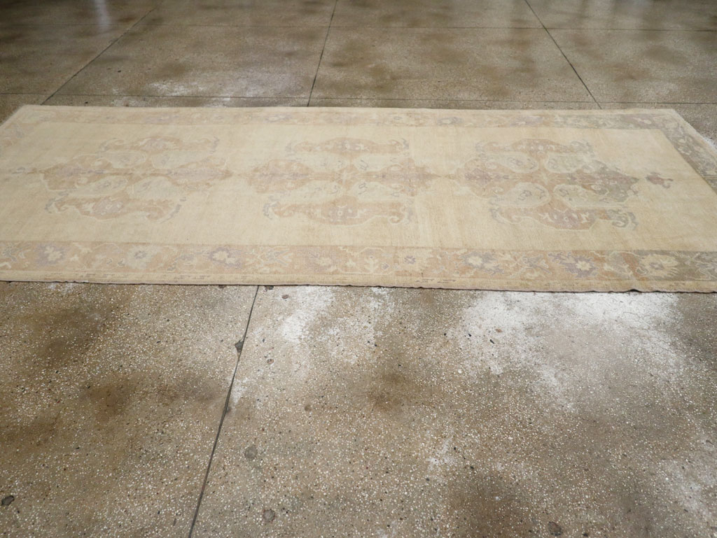 Vintage Turkish Anatolian Wide Gallery Runner, No.33486 - Gsblank