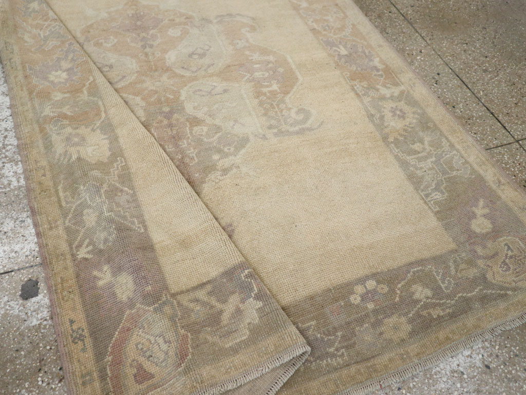 Vintage Turkish Anatolian Wide Gallery Runner, No.33486 - Gsblank