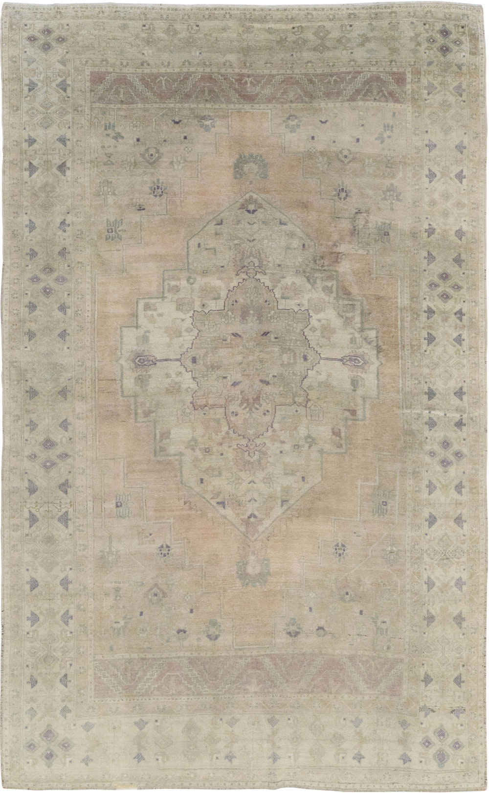Vintage Turkish Anatolian Accent Carpet, No.33490 - Gsblank