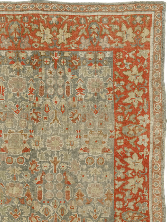 Antique European Oushak Room Size Rug, No.33573 - Gsblank