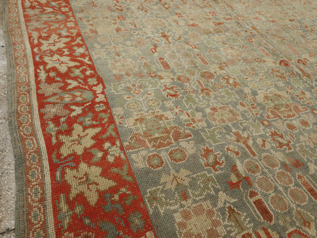 Antique European Oushak Room Size Rug, No.33573 - Gsblank