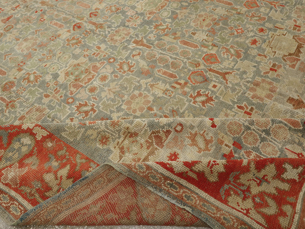 Antique European Oushak Room Size Rug, No.33573 - Gsblank