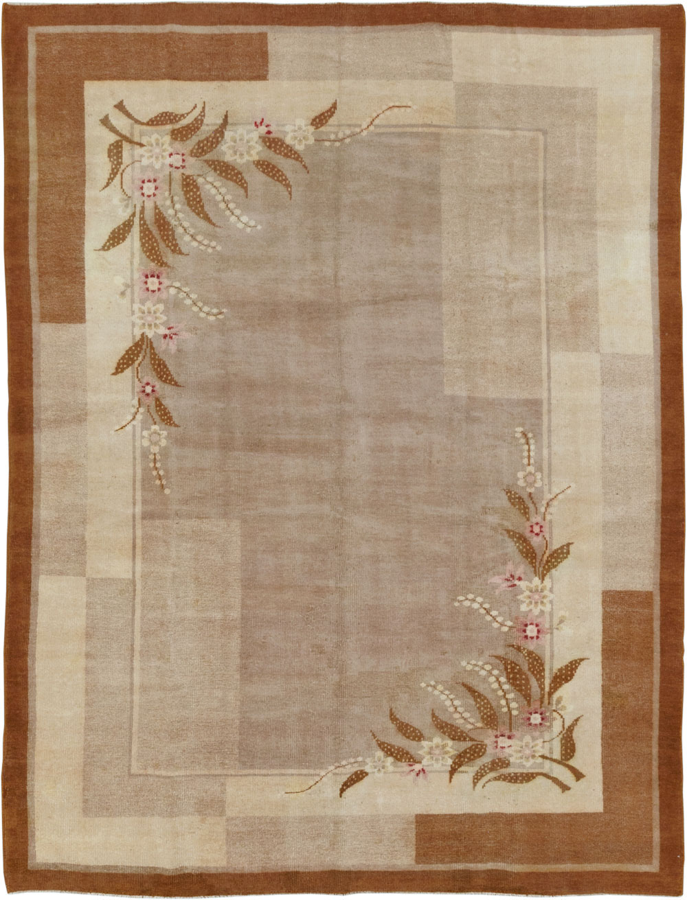 Vintage Indian Art Deco Room Size Carpet, No.33576 - Gsblank