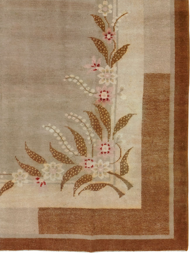 Vintage Indian Art Deco Room Size Carpet, No.33576 - Gsblank