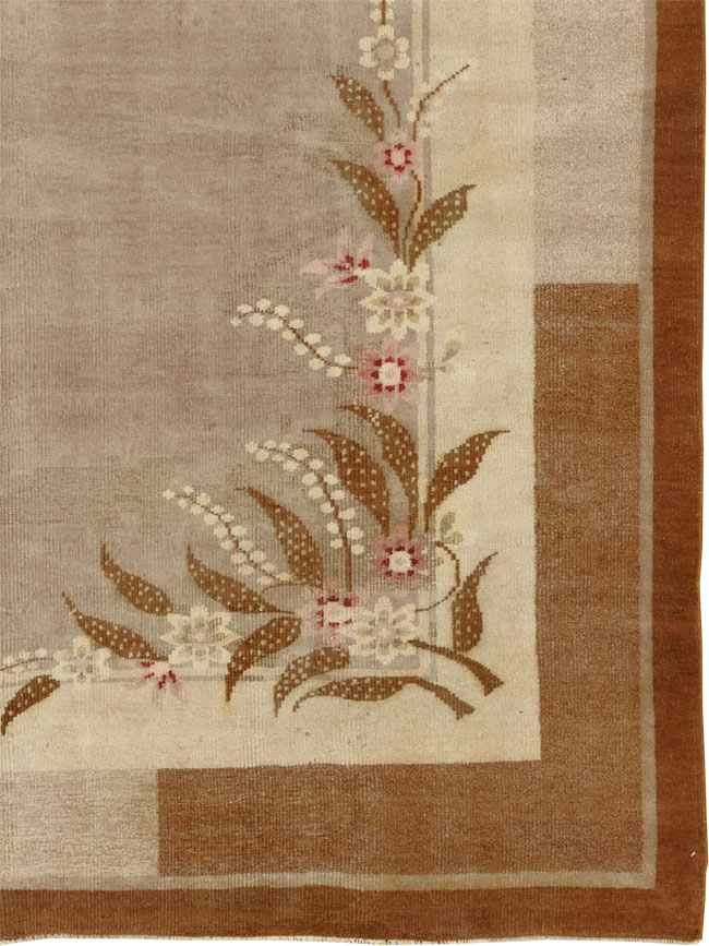 Vintage Indian Art Deco Room Size Carpet, No.33576 - Gsblank