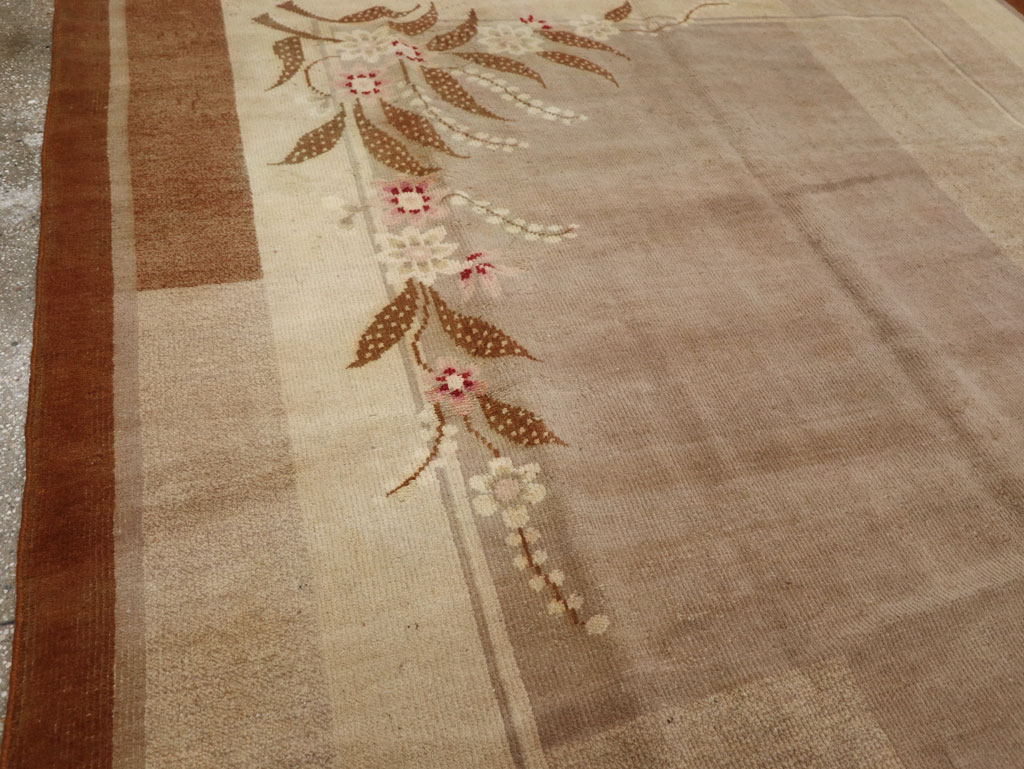 Vintage Indian Art Deco Room Size Carpet, No.33576 - Gsblank