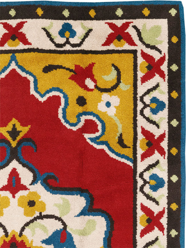 Vintage European Accent Rug, No.33579 - Gsblank
