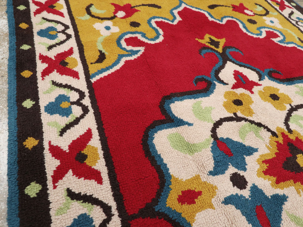 Vintage European Accent Rug, No.33579 - Gsblank