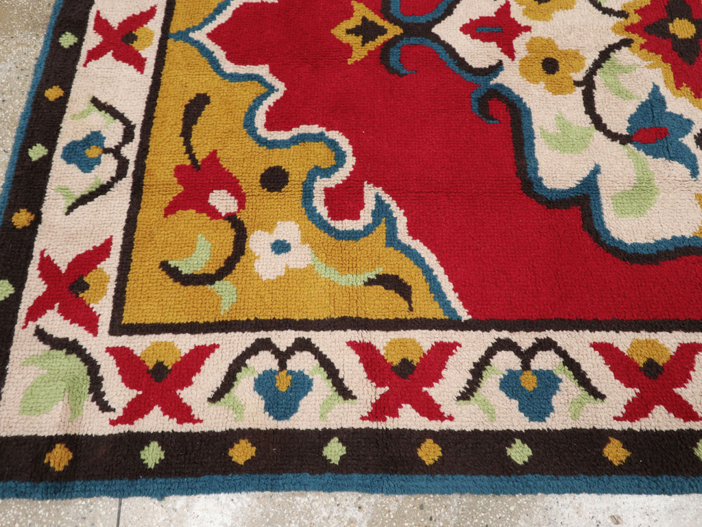 Vintage European Accent Rug, No.33579 - Gsblank