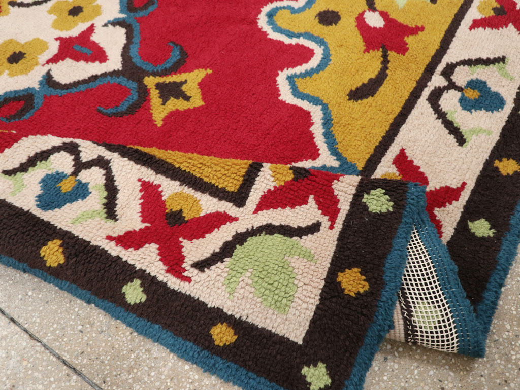 Vintage European Accent Rug, No.33579 - Gsblank