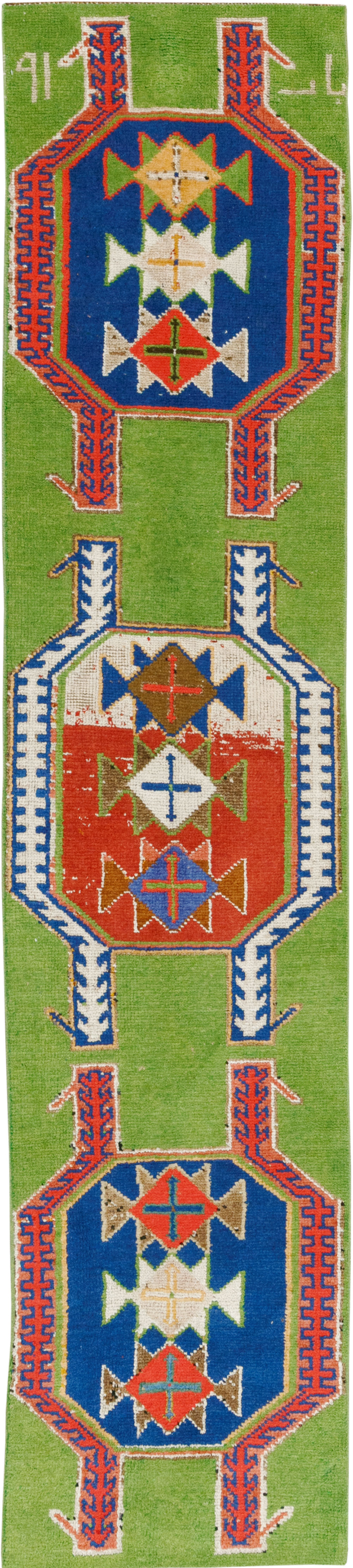 Vintage Turkish Anatolian Runner, No.33583 - Gsblank