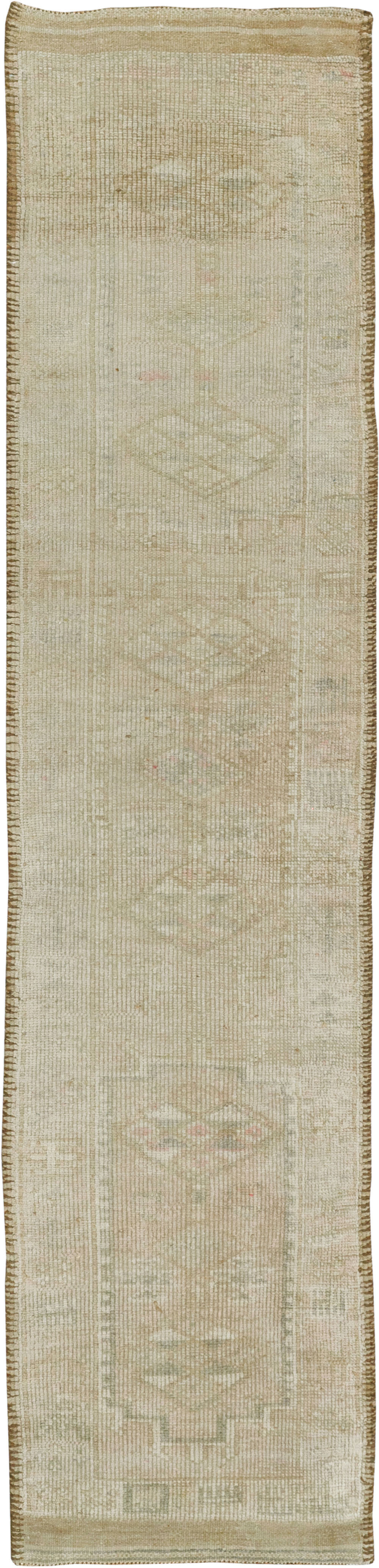 Vintage Turkish Oushak Runner, No.33584 - Gsblank
