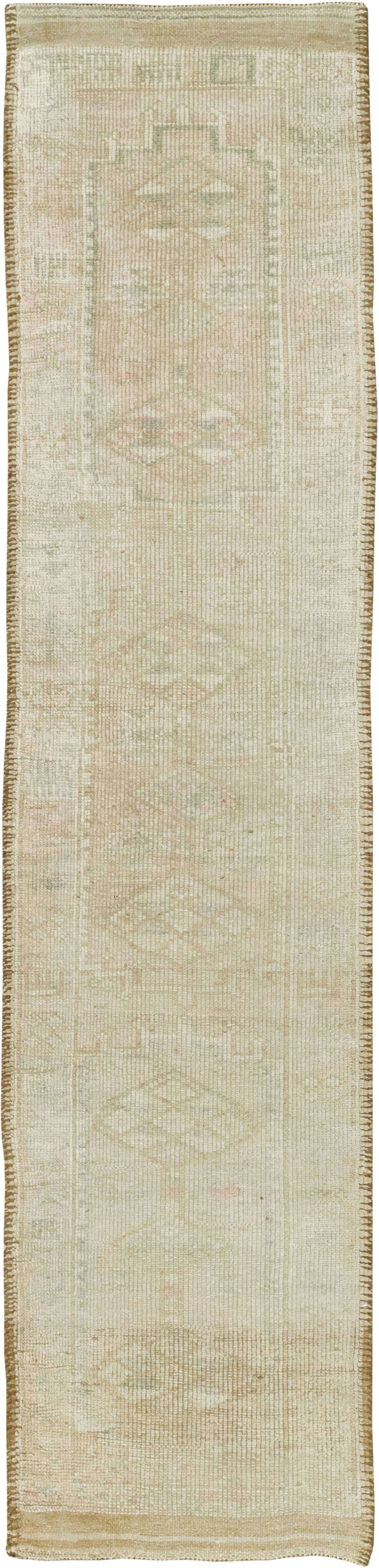 Vintage Turkish Oushak Runner, No.33584 - Gsblank