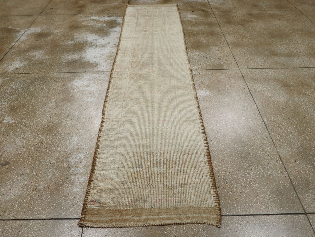 Vintage Turkish Oushak Runner, No.33584 - Gsblank