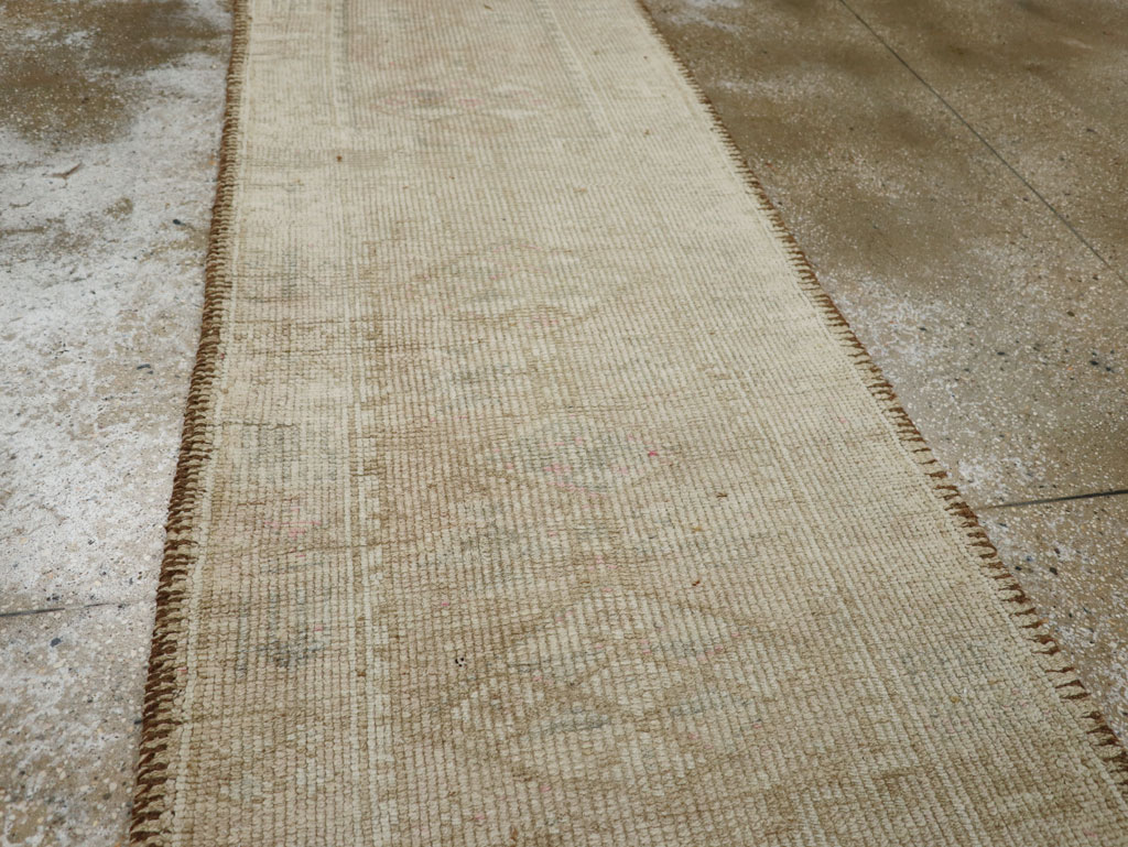 Vintage Turkish Oushak Runner, No.33584 - Gsblank