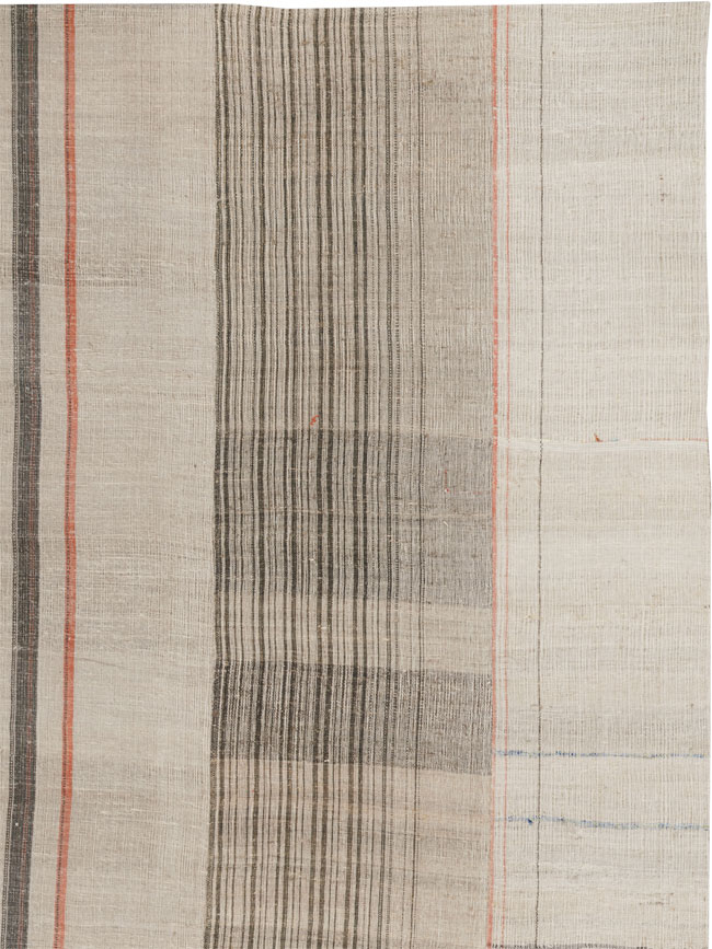 Vintage Turkish Flatweave Kilim Room Size Carpet, No.33592 - Gsblank