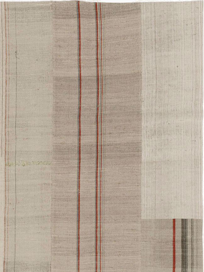 Vintage Turkish Flatweave Kilim Room Size Carpet, No.33594 - Gsblank