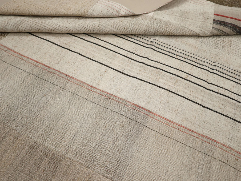 Vintage Turkish Flatweave Kilim Room Size Carpet, No.33594 - Gsblank