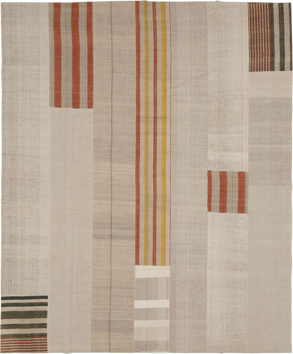 Modern Turkish Flatweave Kilim Large Carpet, No.33598 - Gsblank