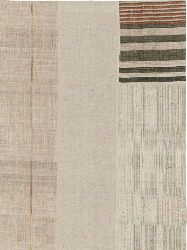 Vintage Turkish Flatweave Kilim Large Carpet, No.33598 - Gsblank