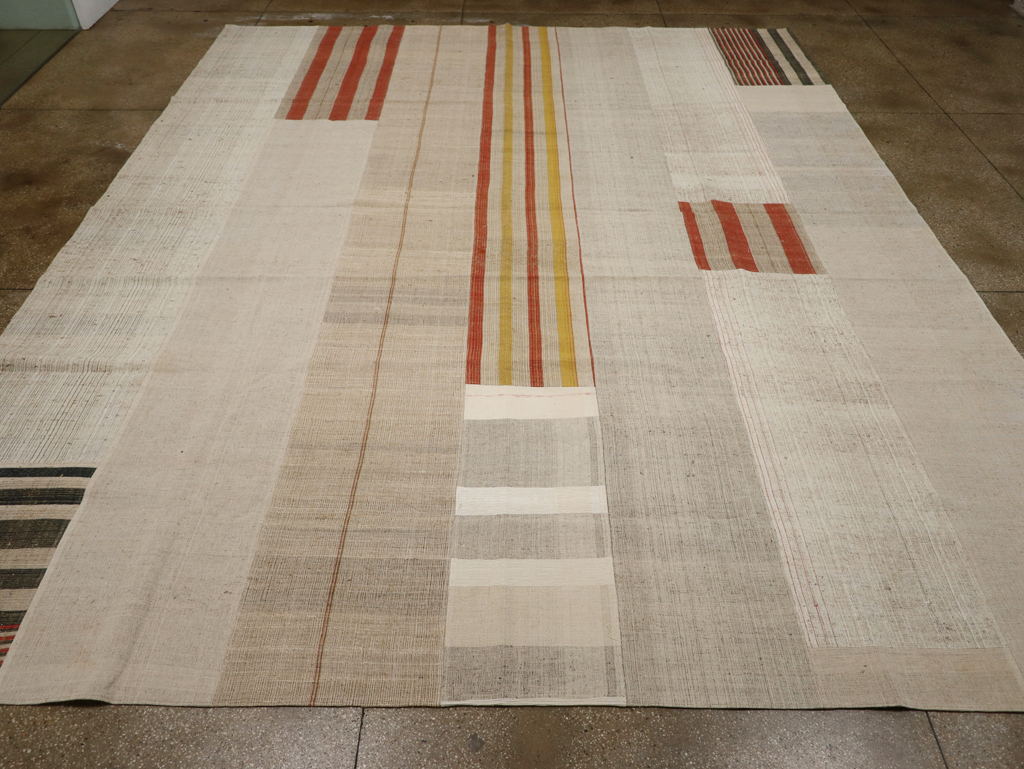 Modern Turkish Flatweave Kilim Large Carpet, No.33598 - Gsblank