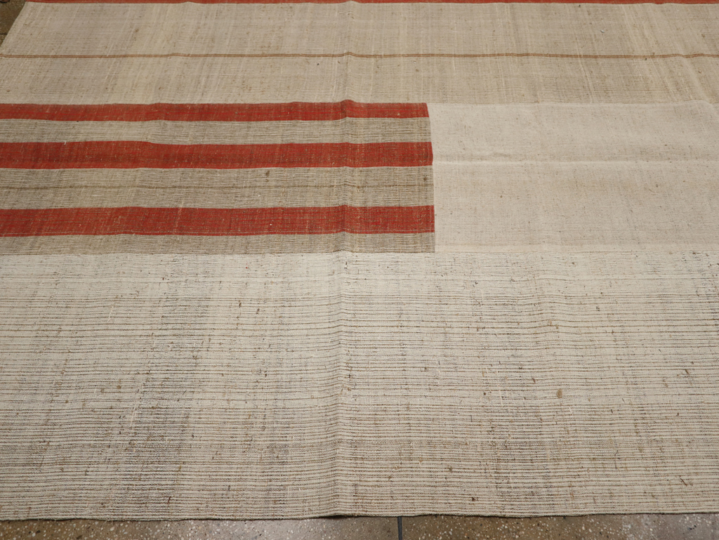 Modern Turkish Flatweave Kilim Large Carpet, No.33598 - Gsblank