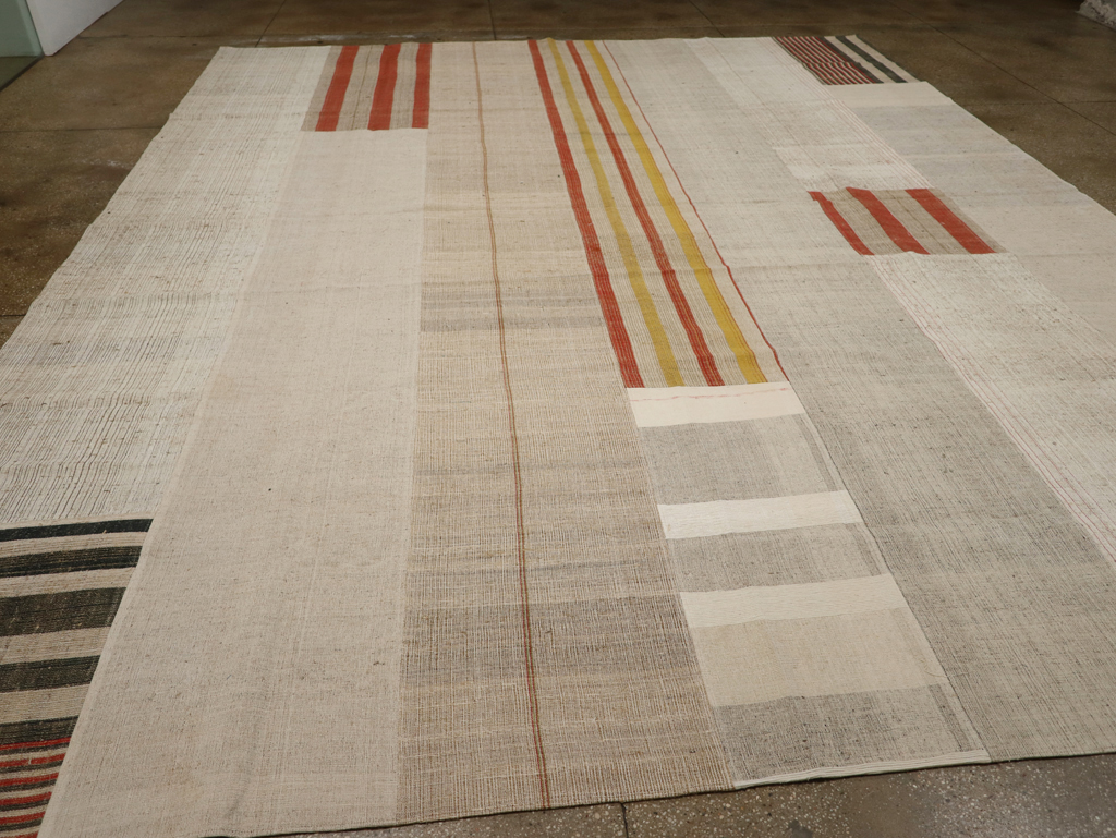 Modern Turkish Flatweave Kilim Large Carpet, No.33598 - Gsblank