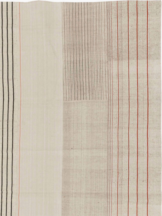 Vintage Turkish Flatweave Kilim Room Size Carpet, No.33599 - Gsblank