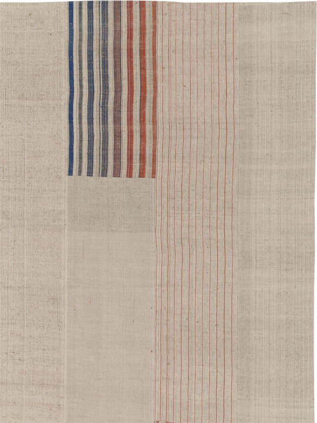 Vintage Turkish Flatweave Kilim Large Carpet, No.33600 - Gsblank