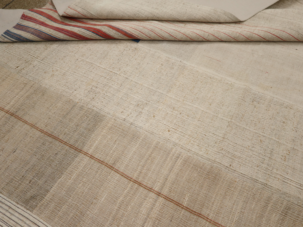 Vintage Turkish Flatweave Kilim Large Carpet, No.33600 - Gsblank