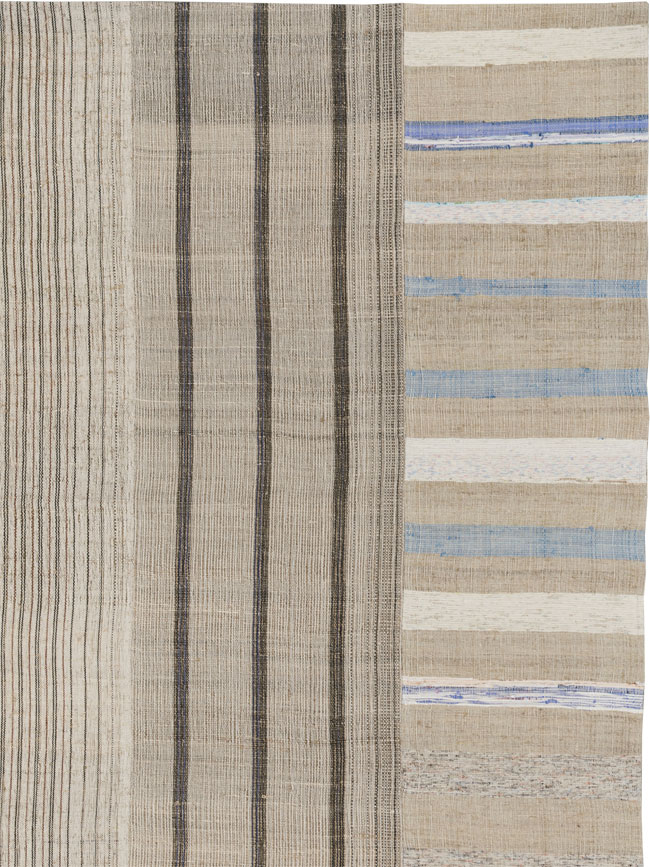 Vintage Turkish Flatweave Kilim Room Size Carpet, No.33601 - Gsblank