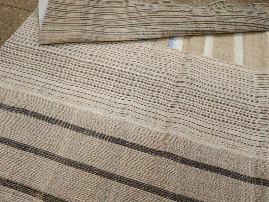 Vintage Turkish Flatweave Kilim Room Size Carpet, No.33601 - Gsblank