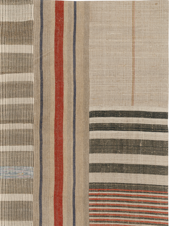 Vintage Turkish Flatweave Kilim Room Size Carpet, No.33603 - Gsblank