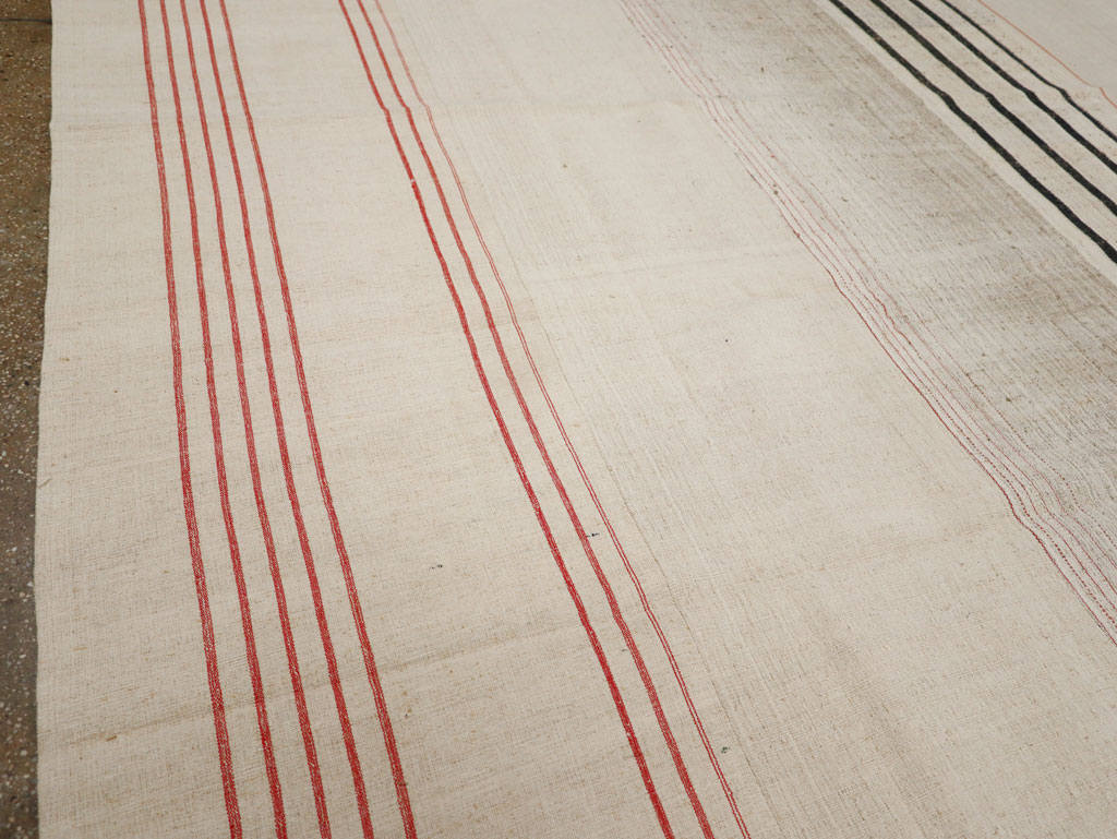 Vintage Turkish Flatweave Kilim Room Size Carpet, No.33604 - Gsblank