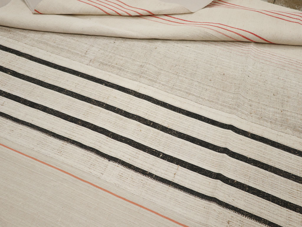 Vintage Turkish Flatweave Kilim Room Size Carpet, No.33604 - Gsblank