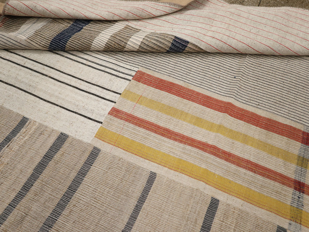 Vintage Turkish Flatweave Kilim Room Size Carpet, No.33605 - Gsblank