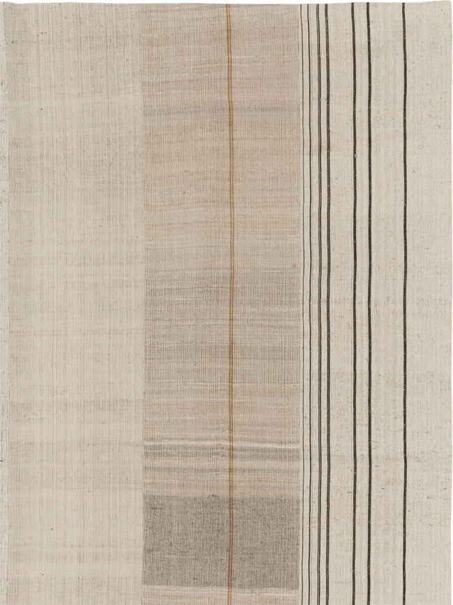 Vintage Turkish Flatweave Kilim Room Size Carpet, No.33607 - Gsblank