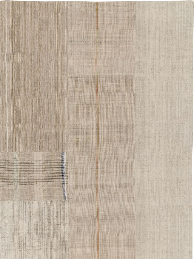 Vintage Turkish Flatweave Kilim Room Size Carpet, No.33607 - Gsblank