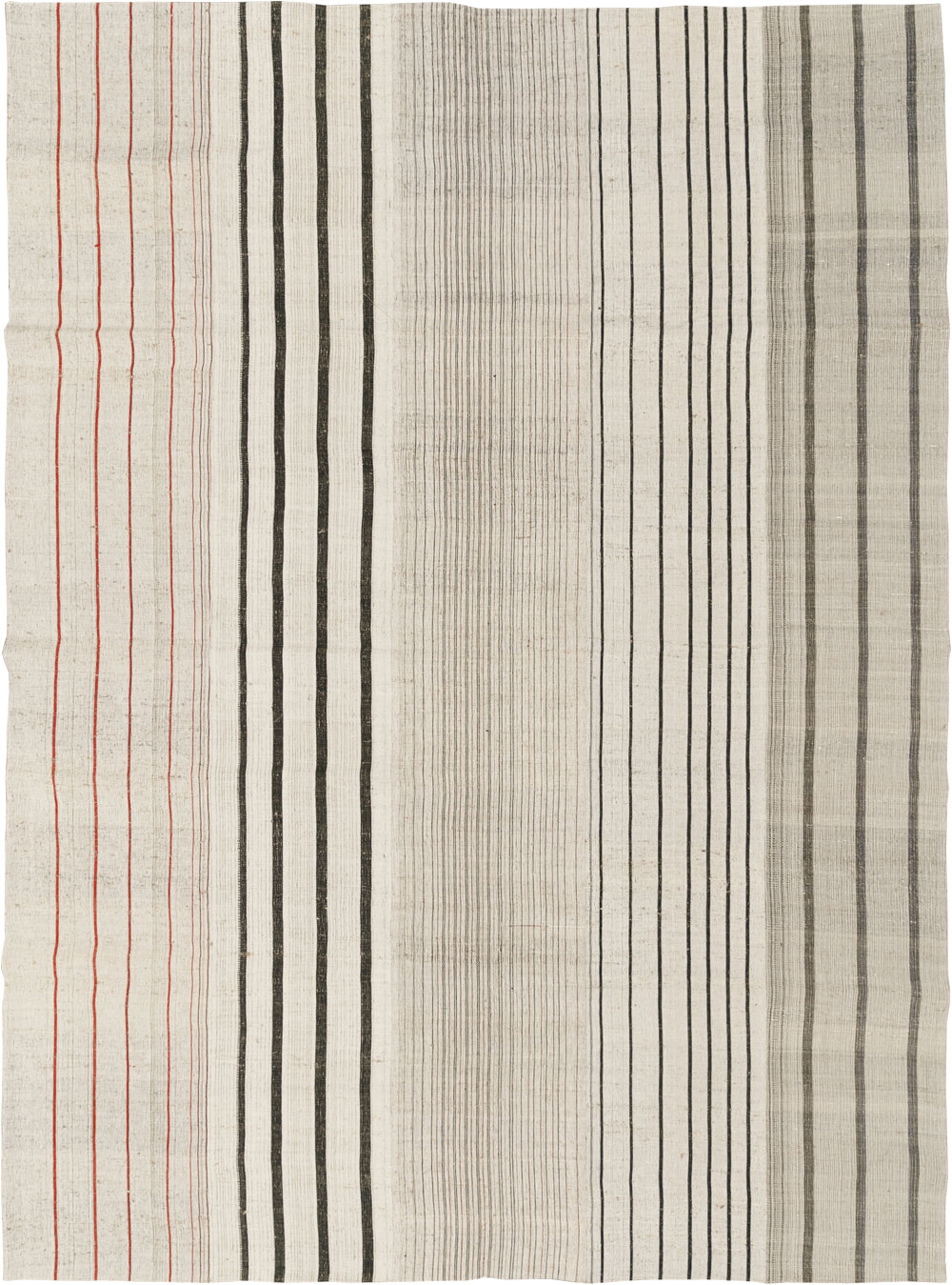 Vintage Turkish Flatweave Kilim Room Size Carpet, No.33608 - Gsblank