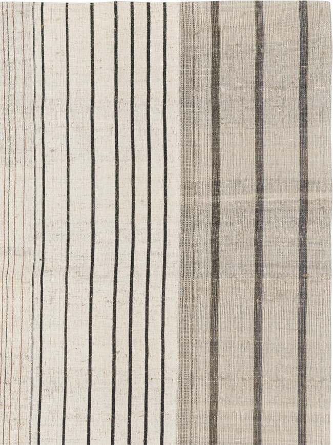 Vintage Turkish Flatweave Kilim Room Size Carpet, No.33608 - Gsblank