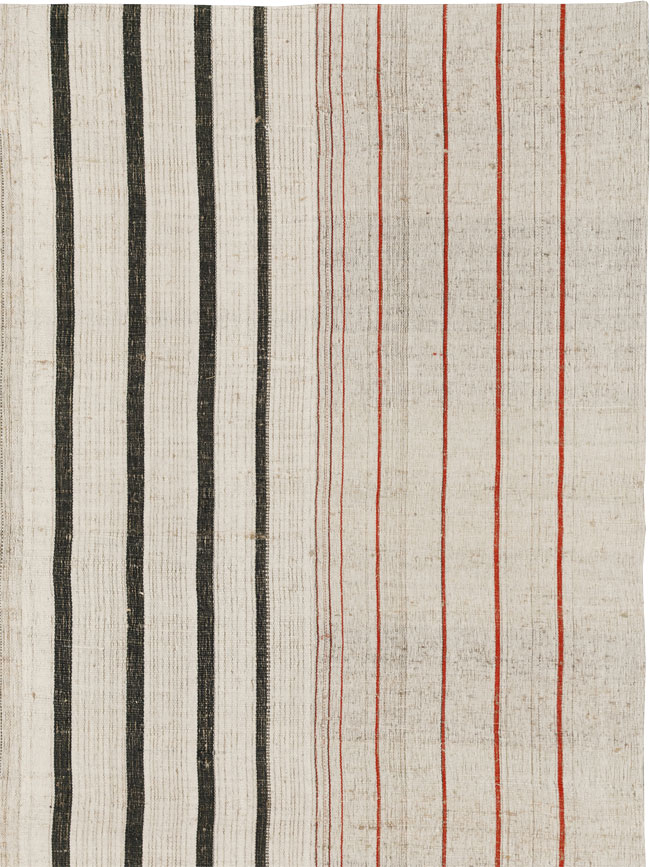 Vintage Turkish Flatweave Kilim Room Size Carpet, No.33608 - Gsblank