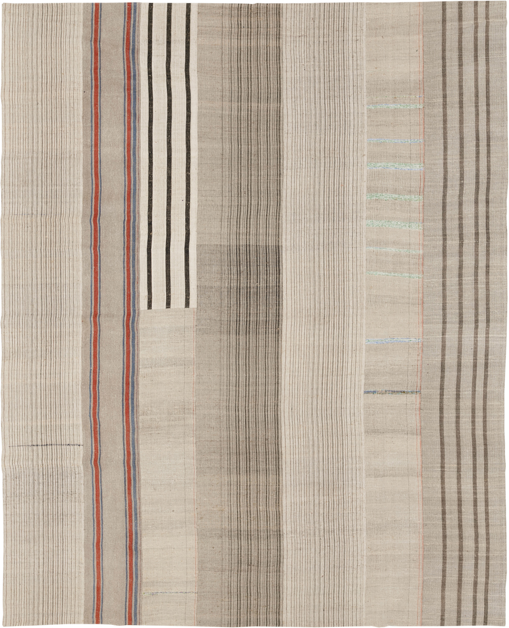 Vintage Turkish Flatweave Kilim Room Size Carpet, No.33611 - Gsblank