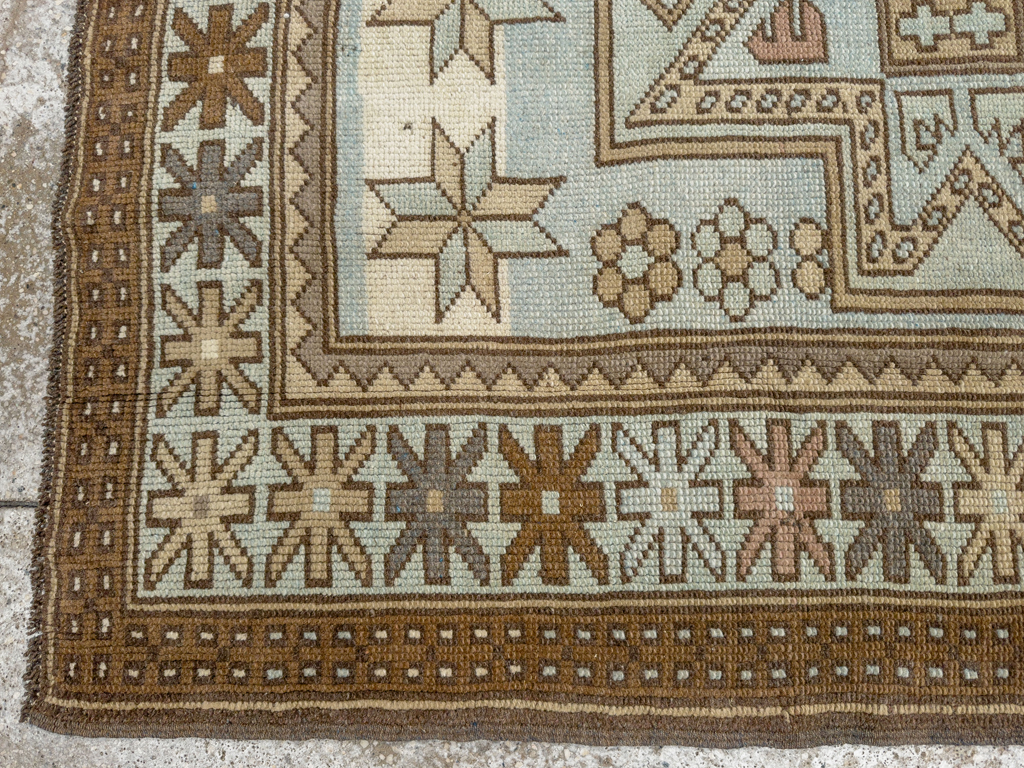 Vintage Caucasian Throw Rug, No.33618 - Gsblank