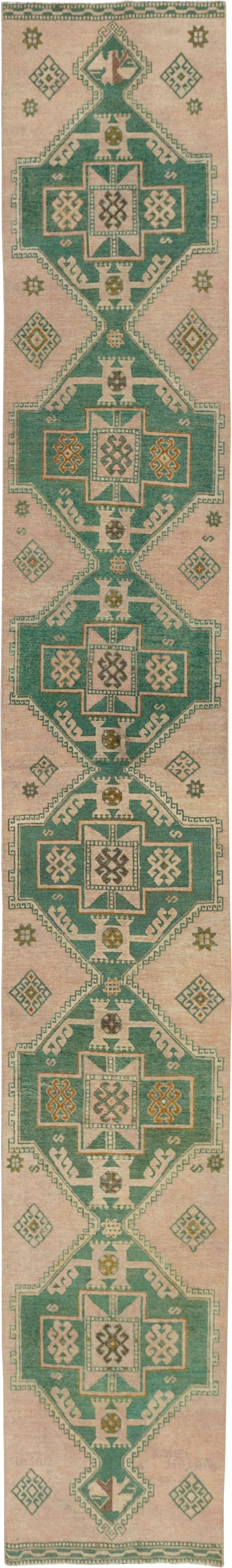 Vintage Turkish Anatolian Long Runner, No.33619 - Gsblank