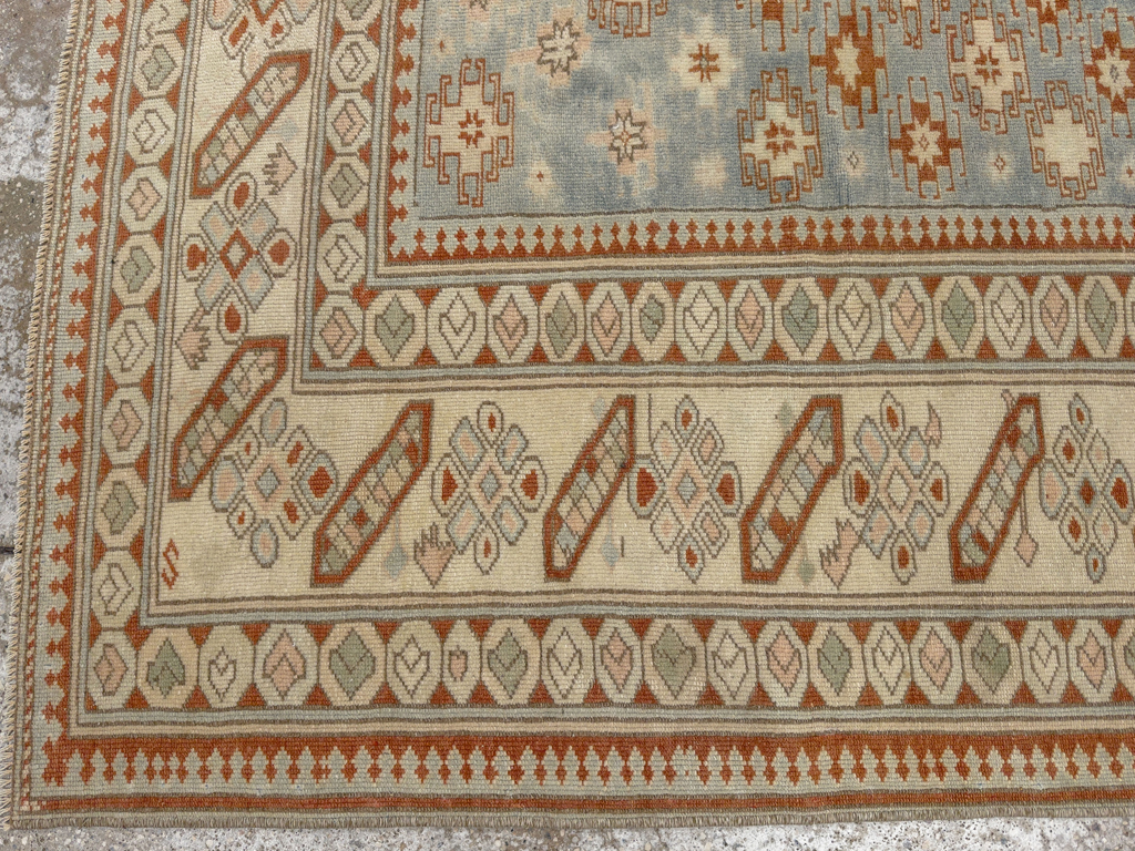 Vintage Caucasian Square Accent Rug, No.33628 - Gsblank