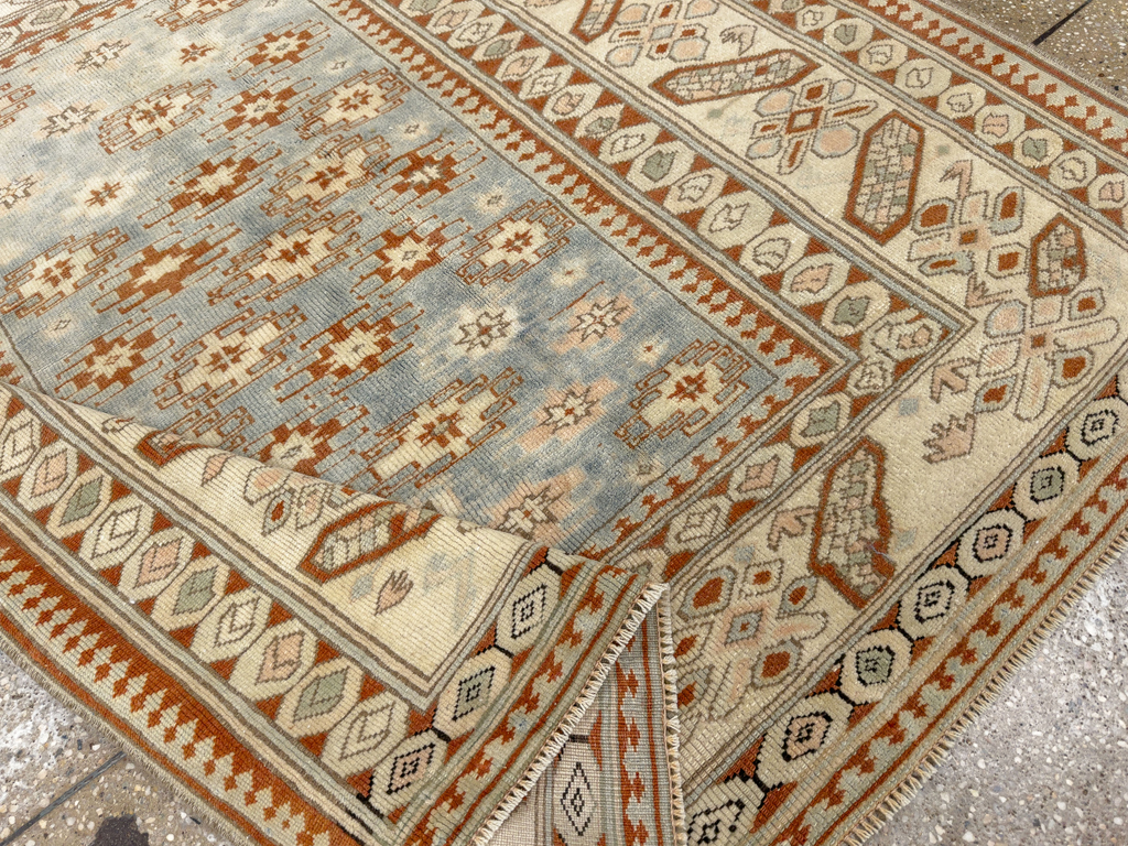 Vintage Caucasian Square Accent Rug, No.33628 - Gsblank