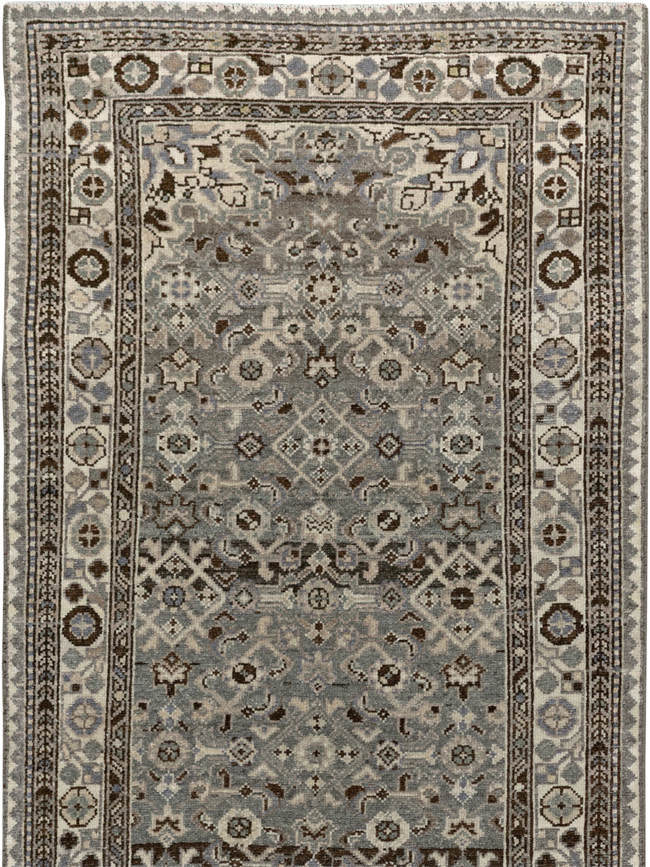 Antique Persian Malayer Long Runner, No.33631 - Gsblank