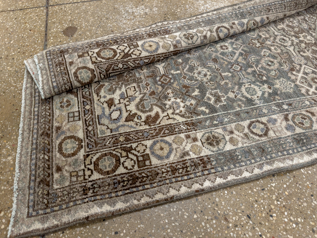 Antique Persian Malayer Long Runner, No.33631 - Gsblank